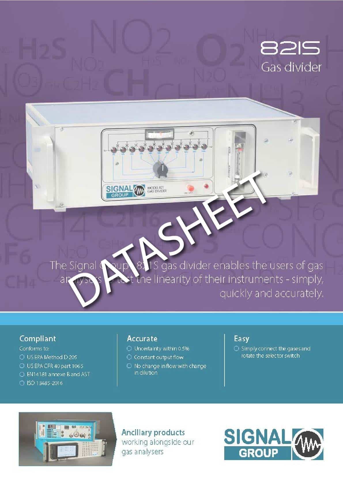 821S datasheet front cover